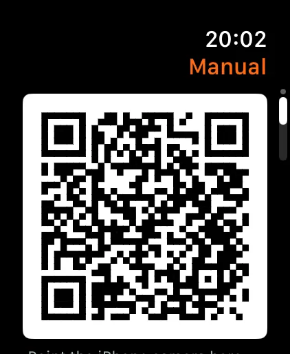 Manual page with QR code